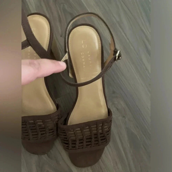 Lauren Conrad women’s espadrille memory foam brown heels size 9 - Picture 4 of 6